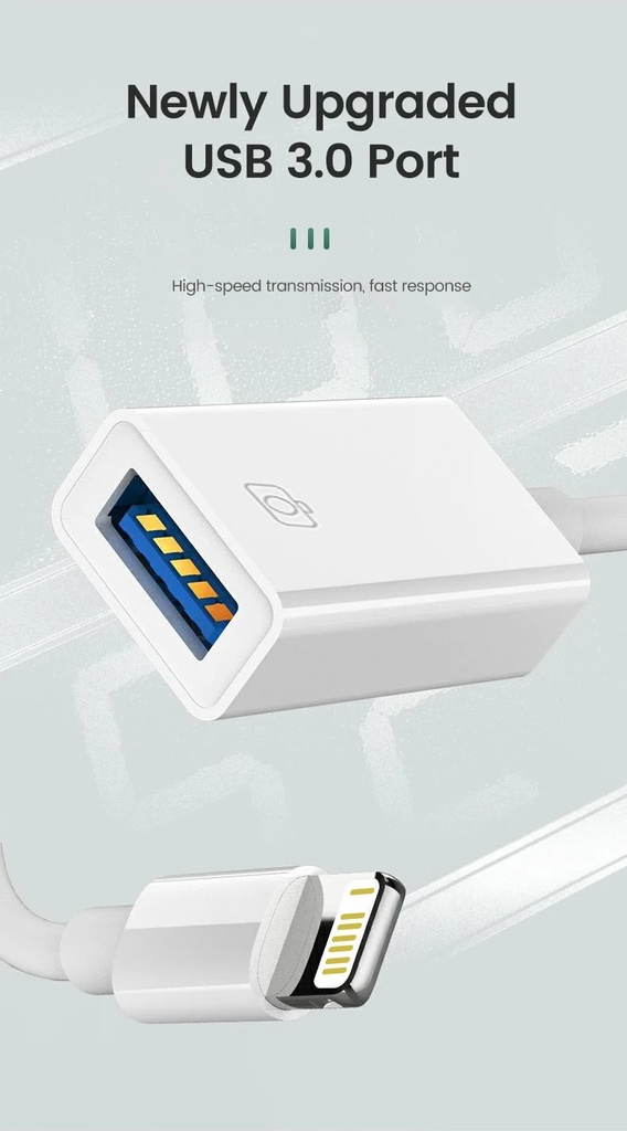 Apple OTG adapter cable adapter Lightning to USB3.0 camera electronic keyboard mobile phone converter
