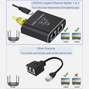 Rj45 Splitter 1 To 2/3/4 out 1000M Gigabit Ethernet Splitter Extender Adapter Rj45 LAN Connector Coupler for PC Laptop TV Box Router