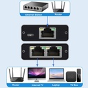 Rj45 Splitter 1 To 2/3/4 out 1000M Gigabit Ethernet Splitter Extender Adapter Rj45 LAN Connector Coupler for PC Laptop TV Box Router