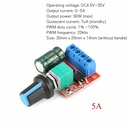 5V-35V 5A PWM DC Motor Adjustable Speed ​​Regulator LED Dimmer
