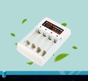 4-slot charger flat plug direct charging 1.2V No. 5 and No. 7 AA batteries children's toy accessories independent charging four-slot charger