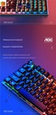 AOC KB121 luminous game desktop notebook USB keyboard