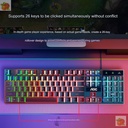 AOC KB121 luminous game desktop notebook USB keyboard