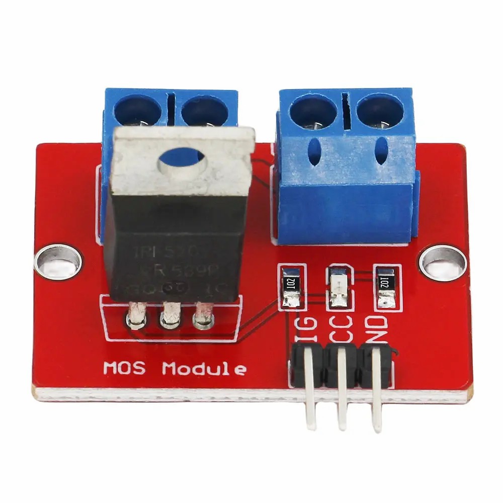 0-24V Top Mosfet Button IRF520 MOS Driver Module For Arduino MCU ARM Raspberry pi