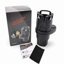 2 In 1 Car Cup Holder Expander Adapter Base Tray 360 Rotating Multifunctional Dual Cup Holder Bottle Holder Extender Auto Stand
