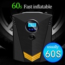 120W Auto Digital Tire Inflator Portable Air Compressor Pump With Light 150 PSI Car Air Pump