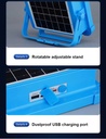 Stepless Dimming Mobile Power Bank Emergency Solar Light Large Capacity 18650 Battery With USB Port 5V/2A Outdoor Flood Night