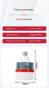Retractable 18650 rechargeable LED light bulb mobile night market light