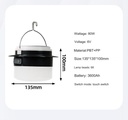 Emergency outdoor stall USB rechargeable 18650 battery led camping light tent lamp solar lights