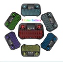 I10 Mini Wireless Keyboard Rechargeable 2.4G 7 Color Backlit Keyboard Touchpad Bluetooth-compatible Gamepad