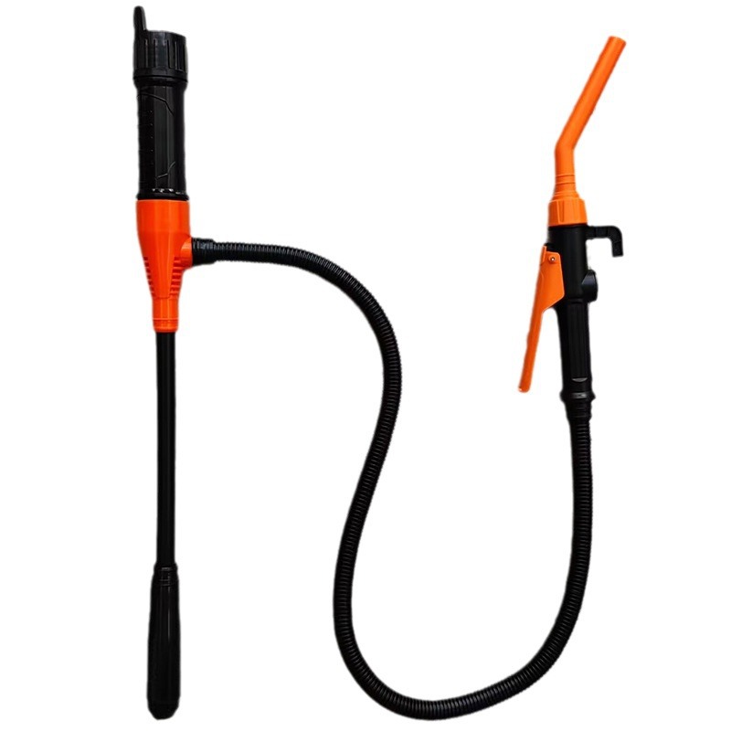 Liquid Transfer Pump Battery Powered Fuel Transfer Pump with Flow Control Nozzle 2.4 Gallons Portable Fuel Transfer Pump