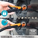 Liquid Transfer Pump Battery Powered Fuel Transfer Pump with Flow Control Nozzle 2.4 Gallons Portable Fuel Transfer Pump