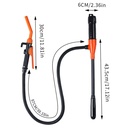 Liquid Transfer Pump Battery Powered Fuel Transfer Pump with Flow Control Nozzle 2.4 Gallons Portable Fuel Transfer Pump