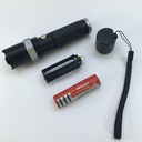Q5 aluminum alloy bright zoom flashlight Rechargeable Li-ion 18650 Zoom led  Flashlight
