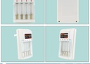 4-slot charger flat plug direct charging 1.2V No. 5 and No. 7 AA batteries children's toy accessories independent charging four-slot charger