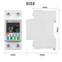 Tuya WiFi Intelligent 63A Circuit Breaker Backlit Single-Phase Energy Meter Auto-Reclosing Protector LCD Display APP Remote Control