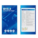 150m Bluetooth adapter driver-free Bluetooth5.4 computer external USB antenna Bluetooth receiver and transmitter