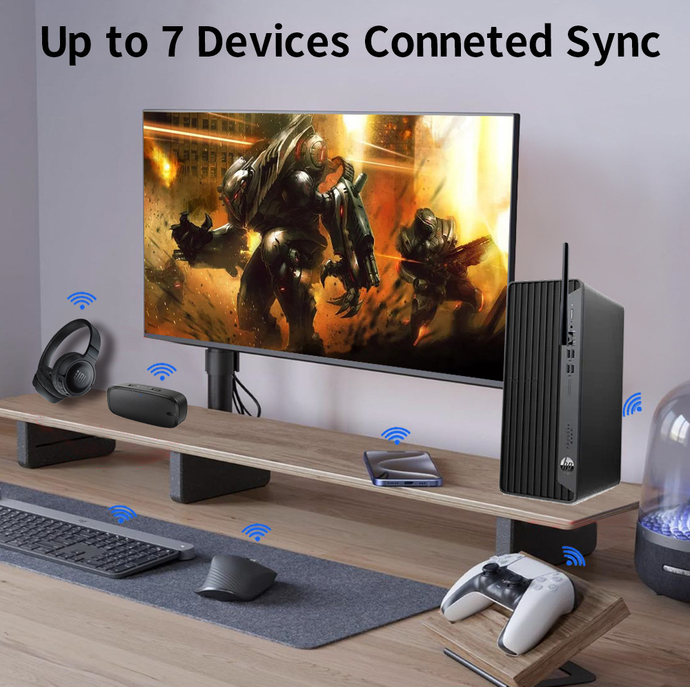 150m Bluetooth adapter driver-free Bluetooth5.4 computer external USB antenna Bluetooth receiver and transmitter