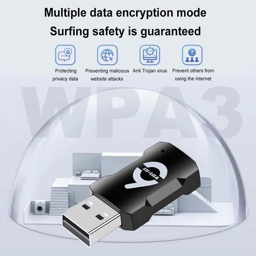 900Mbps USB WiFi Bluetooth Adapter 2 in 1 USB Dongle 2.4Gbps 5Gbps Dual Band USB Wi-Fi Network Card Wireless Receiver