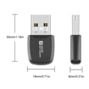 WIFI 6 286.8Mbps USB Dongle 2.4GHz Mini USB WiFi Card Adapter Driver Free Wireless Network Receiver For Windows 7 10 11