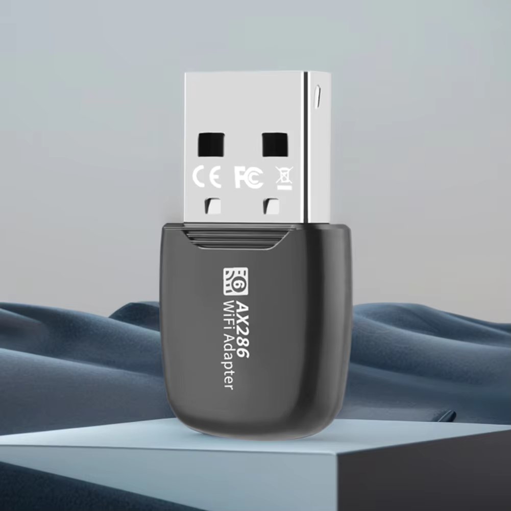 WIFI 6 286.8Mbps USB Dongle 2.4GHz Mini USB WiFi Card Adapter Driver Free Wireless Network Receiver For Windows 7 10 11