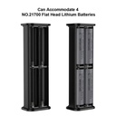 4* 21700 Battery Holder USB DIY Power Bank Box 22.5W Fast Charging Housing Battery Case Quick Charge Solderless Mobile Power bank Kit (battery not included)