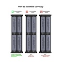 4* 21700 Battery Holder USB DIY Power Bank Box 22.5W Fast Charging Housing Battery Case Quick Charge Solderless Mobile Power bank Kit (battery not included)