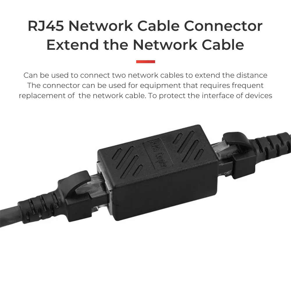 RJ45 8P8C Coupler Plug Adapter Network LAN Cable Extender Connector