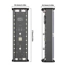 4* 21700 Battery Holder USB DIY Power Bank Box 22.5W Fast Charging Housing Battery Case Quick Charge Solderless Mobile Power bank Kit (battery not included)