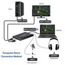 4K Video Capture Card 1080P 60fps HD Camera Recording Box HDMI to USB 3.0 PC Live Streaming Grabber Recorder