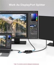 DisplayPort 8K DP1.4 Bi-directional Switcher Splitter 8K@30Hz 4K@120Hz with remote control