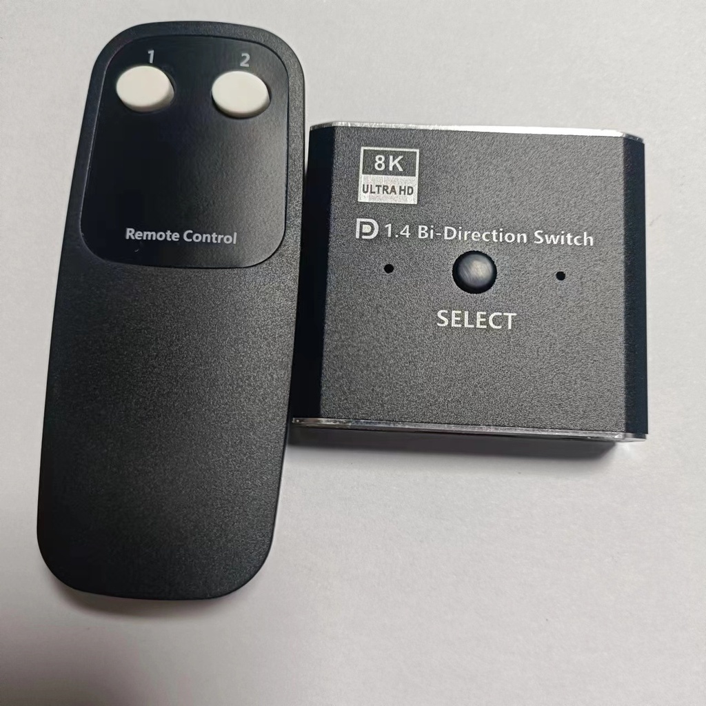 DisplayPort 8K DP1.4 Bi-directional Switcher Splitter 8K@30Hz 4K@120Hz with remote control