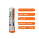 Camelion 1.2V No. 7 AAA NiMH rechargeable battery 1100 mAh