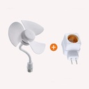 Small Socket E27 Screw-in Ceiling Fan 5.5 Inch Mini Ceiling Fan with E27 socket holder