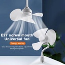 Small Socket E27 Screw-in Ceiling Fan 5.5 Inch Mini Ceiling Fan with E27 socket holder