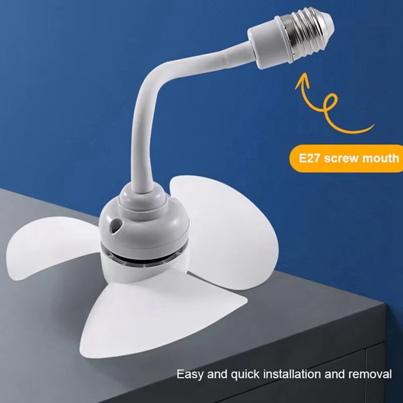 Small Socket E27 Screw-in Ceiling Fan 5.5 Inch Mini Ceiling Fan with E27 socket holder