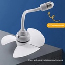 Small Socket E27 Screw-in Ceiling Fan 5.5 Inch Mini Ceiling Fan with E27 socket holder
