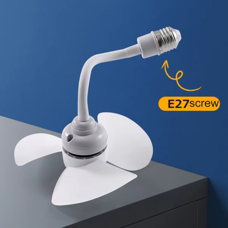 Small Socket E27 Screw-in Ceiling Fan 5.5 Inch Mini Ceiling Fan with E27 socket holder