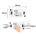 433Mhz Smart Light Switch Push Button Switch Universal Wireless Remote Control AC90~250V 10A 1CH Relay controller