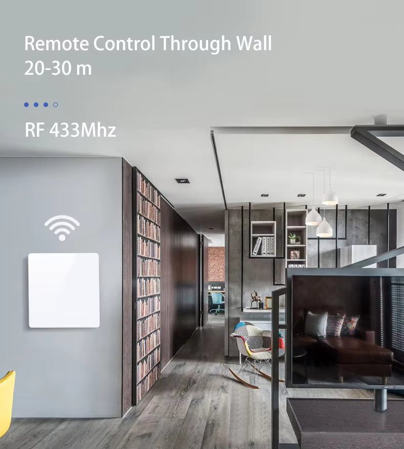 433Mhz Smart Light Switch Push Button Switch Universal Wireless Remote Control AC90~250V 10A 1CH Relay controller