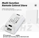 433Mhz Smart Light Switch Push Button Switch Universal Wireless Remote Control AC90~250V 10A 1CH Relay controller