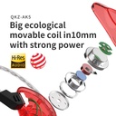 CK5 Headphone 3.5mm In Ear Earphone Stereo Race Sport Headset Noise Cancelling Headphones With Mic