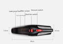 120W Wireless Rechargeable Car Vacuum Cleaner Mini Auto Home Dual-Use Cleaner Wet / Dry vacuum cleaner with LED Light