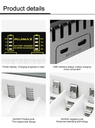 4 Slot Intelligent Fast Charge With Indicator For 1.2V NiMH NiCd AAA/AA Rechargeable Batteries USB C Micro Jack