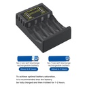 4 Slot Intelligent Fast Charge With Indicator For 1.2V NiMH NiCd AAA/AA Rechargeable Batteries USB C Micro Jack