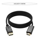 1.8M 1080P DisplayPort to HDMI-compatible Adapter Converter Display Port Male DP to male HD TV Cable Adapter Video Audio For PC TV