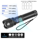 XHP50 18650 Rechargeable LED Flashlight