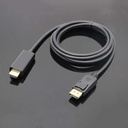 1.8M 1080P DisplayPort to HDMI-compatible Adapter Converter Display Port Male DP to male HD TV Cable Adapter Video Audio For PC TV