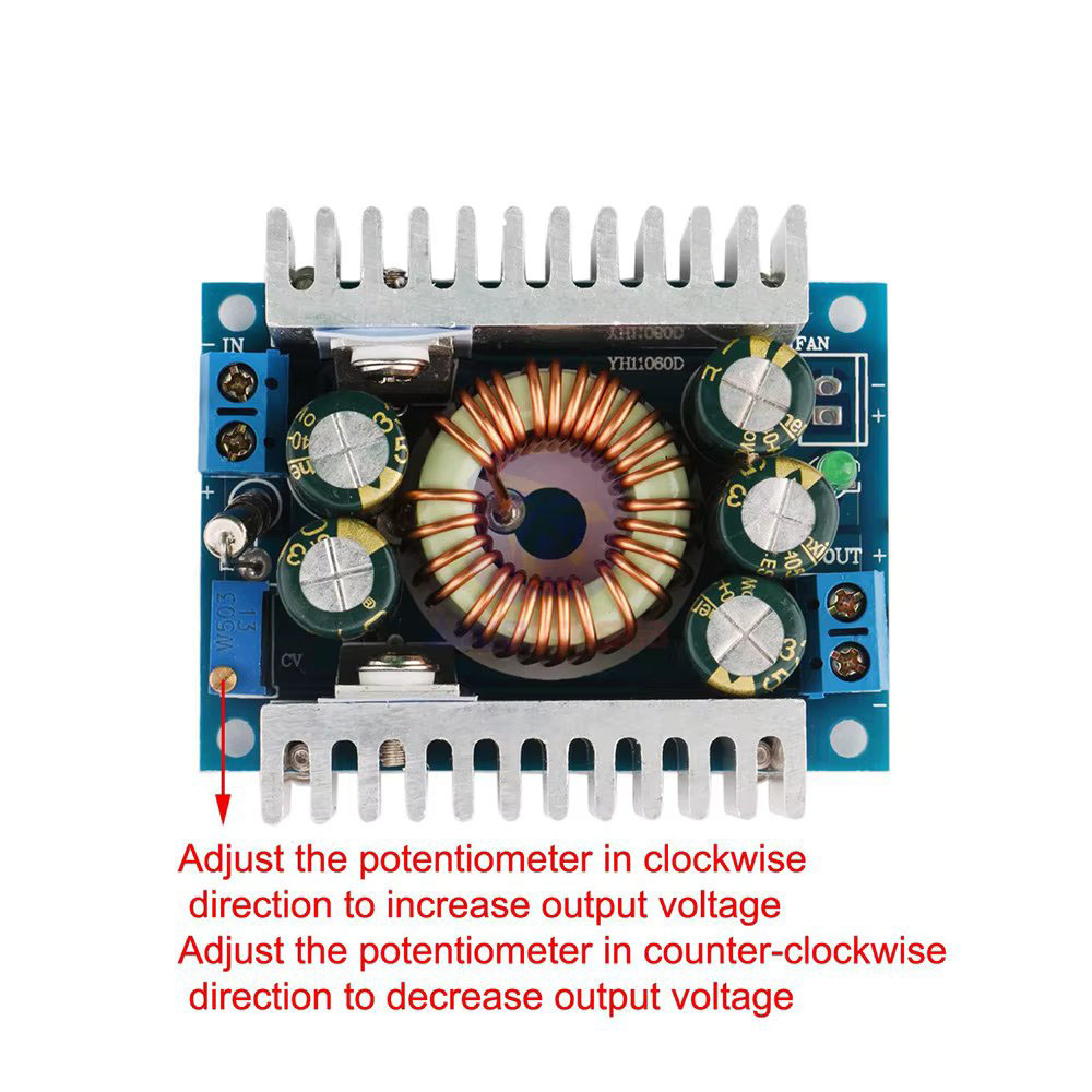 DC-DC power step-down module high power low ripple 12A adjustable 95% high efficiency
