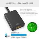 USB 3.0 to HDMI Adapter 1080P USB To HDMI-Compatible Video Converter External USB Adapter Video Adapter Cable